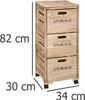 FIVE – Möbelstück auf Rädern, 3 Schubladen aus Holz, Stil Produktbild-Vorschau 4