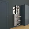 Furni24 Metall Schuhschrank Grau schmal – Schuhkipper mit 3 Produktbild-Vorschau 9