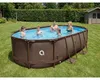 Ovaler Stahl-Super-Rattanpool 427 x 275 x 100 cm Produktbild-Vorschau 7