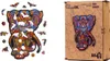 Ökologisches Holzpuzzle Indischer Elefant 68 Teile A4 Produktbild-Vorschau 1