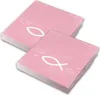 itenga Servietten Fisch ROSA Weiß 30 x 30 cm 3-lagig 40 Produktbild-Vorschau 1