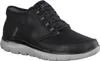 A black Skechers sneaker is shown against a white background. Produktbild-Vorschau
