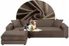 2er Set Sofabezug - Braun - 2-Sitzer 145-185 cm - Produktbild-Vorschau 1
