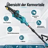Accu-mini kettingzaag 2-in-1, 8 inch, met telescopische Productafbeelding-voorbeeld 2