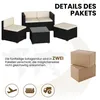 Yaheetech 5er Gartenmöbel Set Balkonmöbel aus Polyrattan Produktbild-Vorschau 8