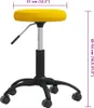 vidaXL Massagehocker Samt Senfgelb Produktbild-Vorschau 5