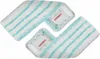 Two white and turquoise striped mop heads are shown against a white background. Produktbild-Vorschau