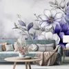 Vlies fototapete Blumen Natur Lila 350x245 cm Feeby Lila Produktbild-Vorschau 2