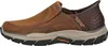 A side view of a brown slip-on shoe. Anteprima dell’immagine prodotto