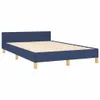 Bettgestell ohne Matratze Blau 120x190 cm Stoff Produktbild-Vorschau 3