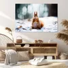 Bild auf Leinwand - Leinwandbild - Eichhörnchen Winter Produktbild-Vorschau 7
