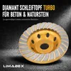 Diamant Schleiftopf 125 mm Beton Granit Stein Estrich Turbo Produktbild-Vorschau 2