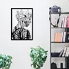 Wallity, dekoratívny kovový nástenný doplnok, čierny, 42 x Náhľad obrázku produktu 1