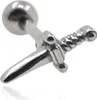 Helix Ohrpiercing 316L Chirurgenstahl mit Schwert Produktbild-Vorschau 1