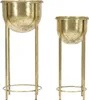 Blumenständer 2er-Set Eisen antik-gold Ø 27x62 und 21,5x52 Produktbild-Vorschau 1