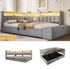 Merax Tagesbett 140x200 cm, Daybett Polsterbett mit Produktbild-Vorschau 1