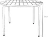 Runder Gartentisch  aus Metall – Durchmesser 110 cm – Produktbild-Vorschau 3