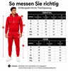 Herren Jogginganzug einfarbig 100% BW 586 Rot 3XL Produktbild-Vorschau 5