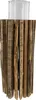 Windlichtsäule Rustikal recyceltes Holz 55cm Produktbild-Vorschau 2