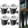 Spot LED encastré au sol 5 W, lot de 4 spots ronds, Voir les images du produit 1