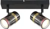 Globo Trabby GU10 Strahler 2-fach 8W Schwarz Matt, Metall Produktbild-Vorschau 2