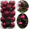 LS-LebenStil 30 Kunststoff Weihnachtskugeln Festive Pink Produktbild-Vorschau 1