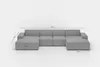 Wohnlandschaft Sofa U-Form CELES PREMIUM XS in Stoff Scala Produktbild-Vorschau 4
