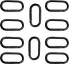 INF Karabiner, 10er-Pack Schwarz Produktbild-Vorschau 1