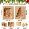 Weihnachts-Keksformen 2er-Pack, 3D Holzbackformen, DIY Produktbild-Vorschau 5