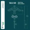 VOUNOT® 2er Set Vogelschreck Falke Drachen mit 4m Produktbild-Vorschau 3