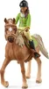Schleich 42542 Sarah noire à cheval avec articulations Voir les images du produit 5
