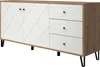 trendteam Wohnen Sideboard Touch Artisan Eiche Melamin/Weiß Produktbild-Vorschau 3