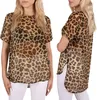 Luftige Bluse mit Schlitzen, Leopardenmuster John Zack M-L Produktbild-Vorschau 1