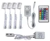 4 LED klipy RGB osvetlenie sklenených políc Sklenené hrany Náhľad obrázku produktu 1