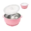 Edelstahl Baby Schüssel, Baby Breischale mit Saugnapf für Produktbild-Vorschau 1