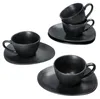 Manhattan Nero Espresso šálek + podšálek pro 4 osoby 90 ml Náhled obrázku produktu 2