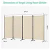 Angel Living 4 pezzi Paravento Protezione dalla vista Anteprima dell’immagine prodotto 2