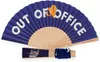 LEGAMI Faltfächer Out of Office Blau – Handfächer Produktbild-Vorschau 2