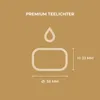 Horeca Candles - Teelichter 8 Stunden Brenndauer, Weiß, 200 Produktbild-Vorschau 5
