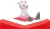 A close-up shot of a Disney Aristocats figurine on a red and white base, with two gray shark fins protruding from the base. Produktbild-Vorschau