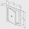 Porta della vasca da bagno VD, 300 x 400 mm, bianco 0109 Anteprima dell’immagine prodotto 7