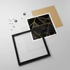 Gerahmtes Poster - Schwarzer Rahmen - Abstraktion Gold Produktbild-Vorschau 4