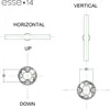Lampada esse14 da parete o soffitto per lampadina LED Anteprima dell’immagine prodotto 8