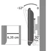 Techly Wandhalterung LCD TV LED 19"-37" mit neigung schwarz Produktbild-Vorschau 2