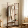 FATIVO Porte-vêtements en bambou, 101x41x171cm, tringle Voir les images du produit 2