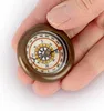Dünner Kompass aus Messing antik 4,5mm Taschenkompass Produktbild-Vorschau 2
