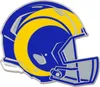 NFL Universal Schmuck Caps PIN Los Angeles Rams Helm Produktbild-Vorschau 1