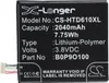 TECHTEK Akku Kompatibel mit [HTC] A3QHD, D610, D610n, Produktbild-Vorschau 1