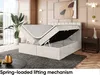 MEBLINI Boxspringbett mit Bettkasten - Gepolstert Produktbild-Vorschau 4