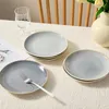 Teller Set 6-teiliges Ø19,5 cm Keramik Essteller, Speise- & Produktbild-Vorschau 8